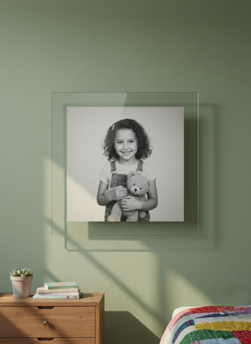 Floating acrylic frame